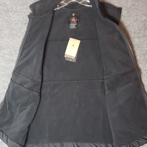 Nike Jordan Jumpman Loose Fit Fleece Vest Black - Picture 9 of 12